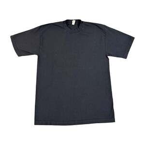 Los Angeles Apparel Black Blank Short Sleeve 100% Cotton Tshirt Size Medium